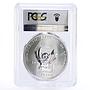 Congo 240 francs African Wildlife series Elephant PR70 PCGS silver coin 2008