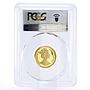 Gibraltar 1,5 crowns Peter Rabbit Benjamin Bunny PR70 PCGS gold coin 1993