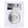 Somalia 1000 shillings African Wildlife Elephant MS69 PCGS silver coin 2006