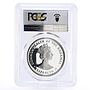 Bahamas 10 dollars Columbus The New World Ship PR70 PCGS silver coin 1988