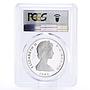 Turks and Caicos Islands 10 crowns Decade for Women PR70 PCGS silver coin 1985