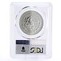 Mexico 1 onza Libertad Angel of Independence MS67 PCGS silver coin 1990