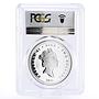 Niue 2 dollars Eternal Love Doves Birds PR70 PCGS colored silver coin 2011