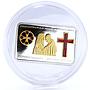 Cook Islands 5 dollars Pope Visit in Turkey Red Cross gilded silver coin 2006