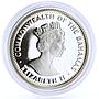 Bahamas 10 dollars Columbus Discovers the New World Ship proof silver coin 1988
