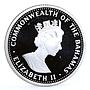 Bahamas 10 dollars Columbus Discovers the New World Ship proof silver coin 1988