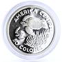 Costa Rica 50 colones Conservation of Nature Green Turtle proof silver coin 1974
