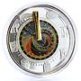 Tanzania set of 2 coins Evolution of Time Sand Clock gilded silver coins 2015