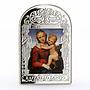 Andorra 15 diners Raphael Small Cowper Madonna Art colored silver coin 2011