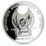 Congo 240 francs St. Petersburg Monuments The Admiralty Ships silver coin 2011