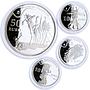 Spain set of 4 coins Spanish Painters Salvador Dali Art proof silver coins 2009