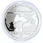 Georgia 3 lari BTC Oil Pipeline Refinery Plant silver coin 2006