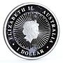 Australia 1 dollar Australian Opal series The Koala Fauna silver coin 2012