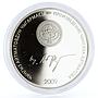 Kyrgyzstan 10 som Birinchi Mugalim the First Teacher Duishen silver coin 2009