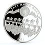 Kyrgyzstan 10 som Great Silk Road Chinese Trade Way silver coin 2011