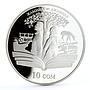 Kyrgyzstan 10 som Works of Chinqiz Aitmatov Jamilya proof silver coin 2009