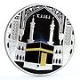 Gabon 2000 francs Muslim Shrine Kaaba Islam Religion colored silver coin 2015