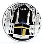 Gabon 2000 francs Muslim Shrine Kaaba Islam Religion colored silver coin 2015