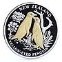 Liberia 10 dollars New Zealand Yellow Eyed Penguin Fauna gilded silver coin 2004