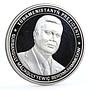 Turkmenistan 1000 manat President Gurbanguly Berdimukhammedov silver coin 2007