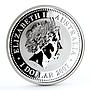 Australia 1 dollar Lunar Calendar I Year of the Ox gilded silver coin 2007