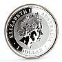 Australia 1 dollar Lunar Calendar I Year of the Pig gilded silver coin 2007