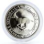 Bahrain 5 dinars World Wildlife Fund series Gazelle silver coin 1986