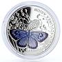 Niue 1 dollar Maculinea Arion Blue Butterfly Fauna colored silver coin 2011