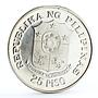 Philippines 25 piso 25th Anniversary of Central Bank silver coin 1974