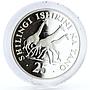 Tanzania 25 shillings Wildlife Conservation Giraffes Fauna silver coin 1974