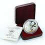 Kyrgyzstan 10 Som 10th Anniversary of National Currency proof silver coin 2003