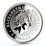 Australia 1 dollar Lunar Calendar I Year of the Goat gilded silver coin 2003