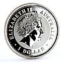 Australia 1 dollar Lunar Calendar I Year of the Rooster gilded silver coin 2005