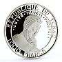 Chad 1000 francs Endangered Wildlife Bird of Paidise Fauna silver coin 2001