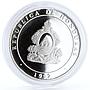 Honduras 100 lempiras Discovery of America Ship Stone Monument silver coin 1992