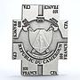 Cameroon 100 francs Benediction of Pope John Paul II silverplated CuNi coin 2011