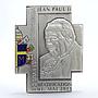 Cameroon 100 francs Benediction of Pope John Paul II silverplated CuNi coin 2011