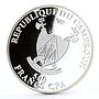 Cameroon 500 francs Homer The Odyssey Lotus Eaters Poem proof silver coin 2018