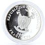 Cameroon 500 francs Homer The Odyssey Lotus Eaters Poem proof silver coin 2018