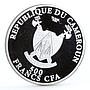 Cameroon 500 francs Homer The Odyssey Lotus Eaters Poem proof silver coin 2018