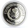 Jordan 10 dinars Birth of King Hussein State Leader proof silver coin 1985