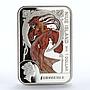 Niue 1 dollar Painters of the World series Alphonse Mucha proof silver coin 2010
