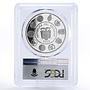 Ecuador 25000 sucres Balsawood Sailing Raft Ship PR69 PCGS silver coin 2002