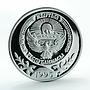 Kyrgyzstan 10 Som Millennium of Manas proof silver coin 1995