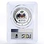 Haiti 1000 gourdes National Central Bank Building PR69 PCGS silver coin 2014