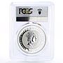 Cook Islands 2 dollars Great Motorcycles Squarefour PR70 PCGS silver coin 2007
