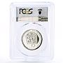 Czechoslovakia 10 korun Prague Theater Godess Chariot PR67 PCGS silver coin 1968