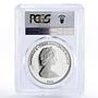 Turks and Caicos Islands 20 crowns Columbus Indians PR69 PCGS silver coin 1992