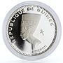 Guinea 500 francs Egyptian Queen Nefertiti proof silver coin 1970