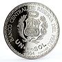 Peru 1 sol Football World Cup in Germany Players Globe proof silver coin 2004